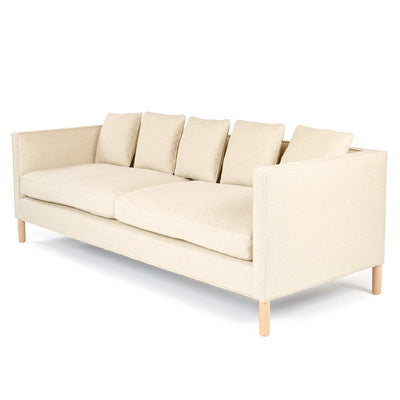 The ‘Tuxedo Sofa’ in Natural Linen by WYETH, Made to Order