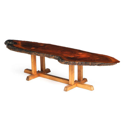 Low Table with Live Edge Top by Jeffrey Greene