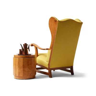 Solid Oak Reading Chair from Denmark, 1960s