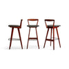 Set of Three Barstools by H. Rosengren Hansen for Brande Møbelindustri