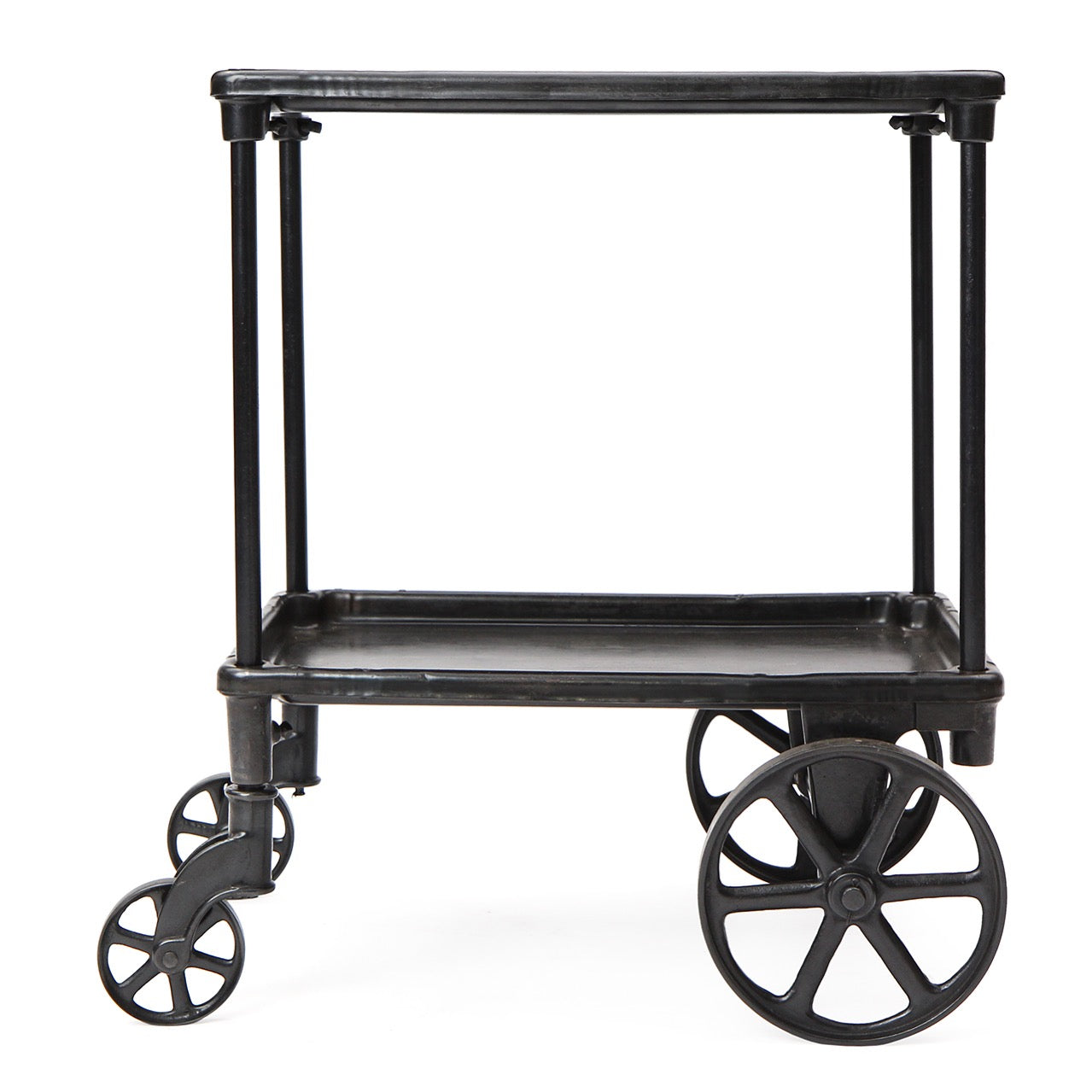 Cast Iron and Steel Serving Cart from USA, 1930s