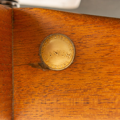 Brown Leather Bar Stool by Arne Vodder for Sibast Furniture, 1960s