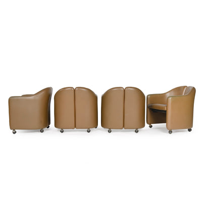 Split Back Chair by Eugenio Gerli for Tecno