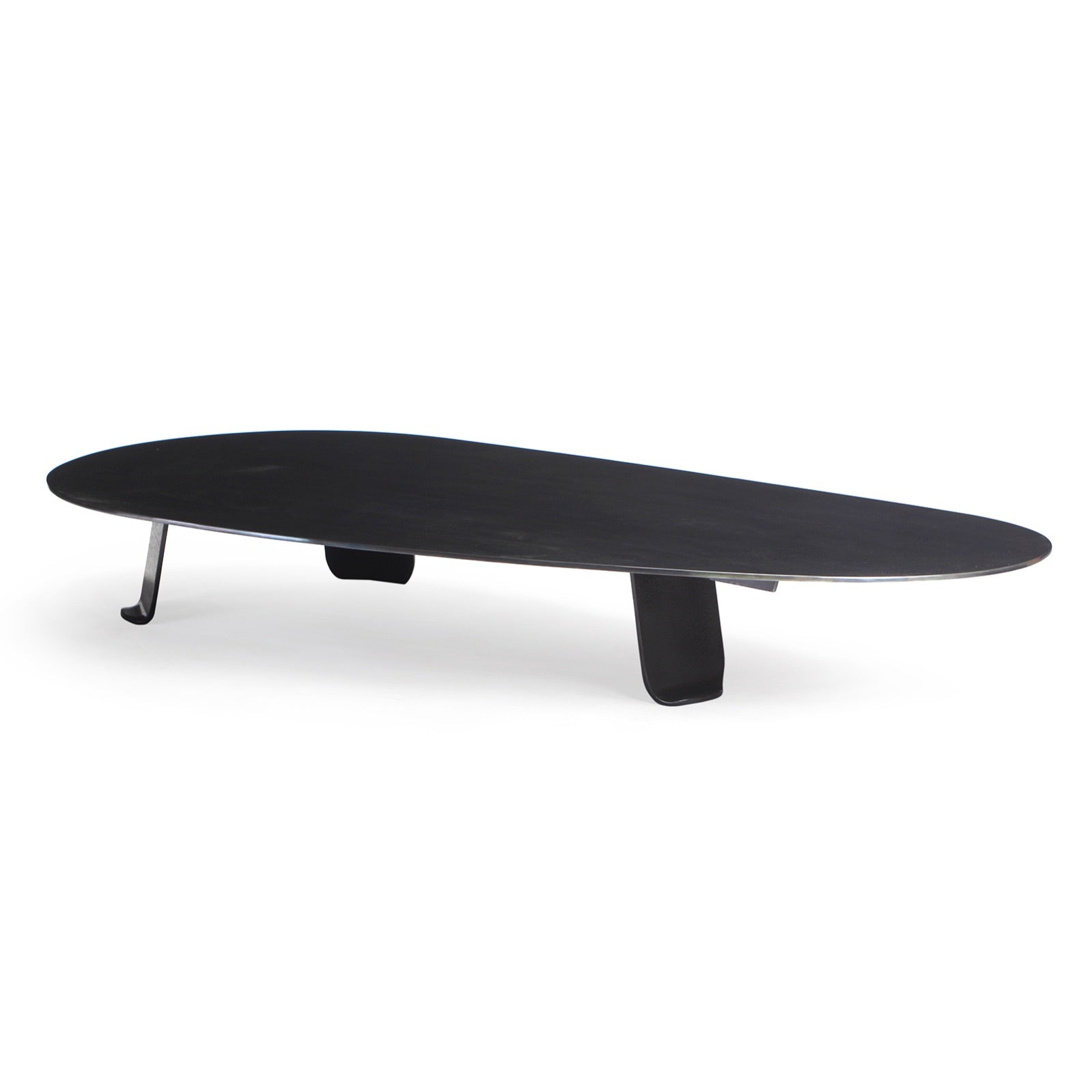 Chrysalis No. 1 Low Table in Blackened Steel by WYETH