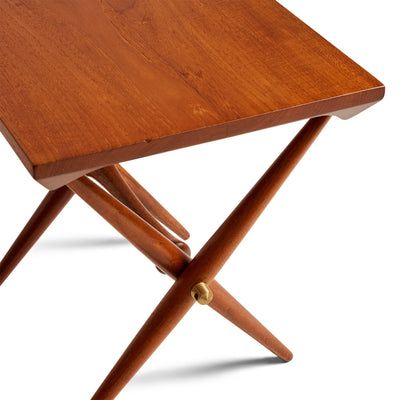 Solid Teak and Brass Side Table by Jens H. Quistgaard for Dansk Designs