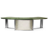 An Impressive Art Deco Chrome and Glass Desk from France, 1930s