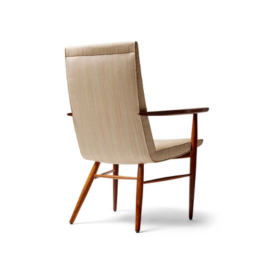 Armchair in Walnut and Fabric. Priced per chair. by George Nakashima for Widdicomb, 1957