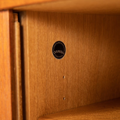 Tambour Door Credenza by Hans J. Wegner for Ry Mobler, 1960s