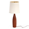 Pair of Turned Teak Table Lamps by ESA