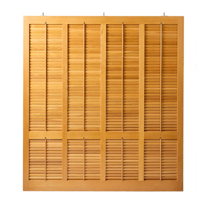 Solid Oak Louvered Panels by Warren Platner, 1980s