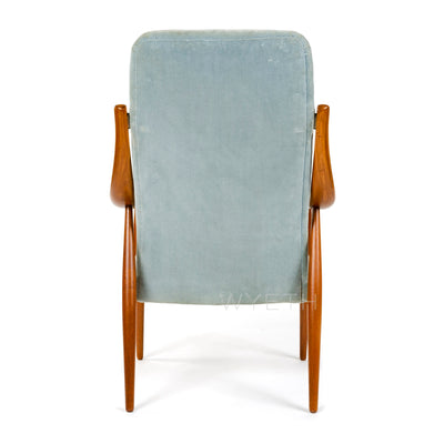 Upholstered High Back Armchair by Peter Hvidt & Orla Mölgaard-Nielsen for France and Daverkosen