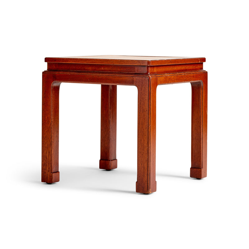 Mahogany and Cork End Table by Edward Wormley for Dunbar