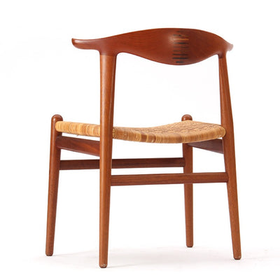 Teak Cow Horn Chair by Hans J. Wegner for Johannes Hansen, 1952