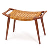 Oak and Cane Bench by Hans J. Wegner for Johannes Hansen