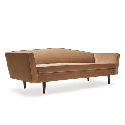 Rare Angled Back Tailored Sofa by Edward Wormley for Dunbar