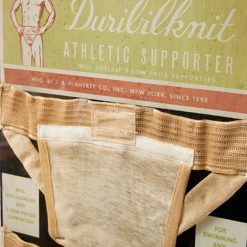 Original Duribilknit Athletic Supporter Merchandising Display for J. B. Flaherty Co.