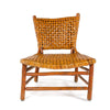 Hickory Woven Seat and Back Lounge Chair for Old Hickory