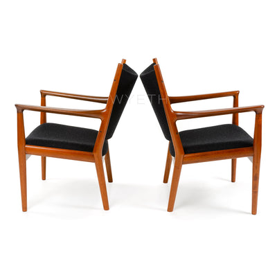 Pair of Lounge Chairs by Hans J. Wegner for Johannes Hansen