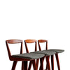 Set of Three Barstools by H. Rosengren Hansen for Brande Møbelindustri