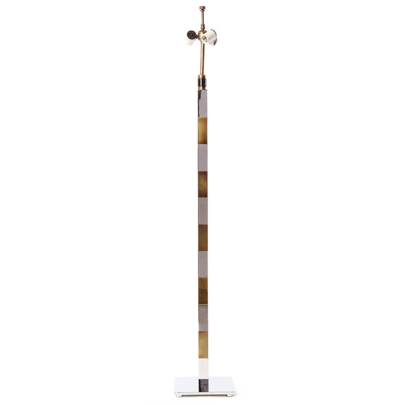 Chrome and Brass Floor Lamp by Stewart Ross James for Hansen