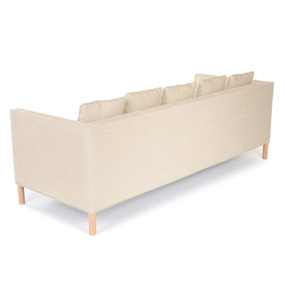 The ‘Tuxedo Sofa’ in Natural Linen by WYETH, Made to Order