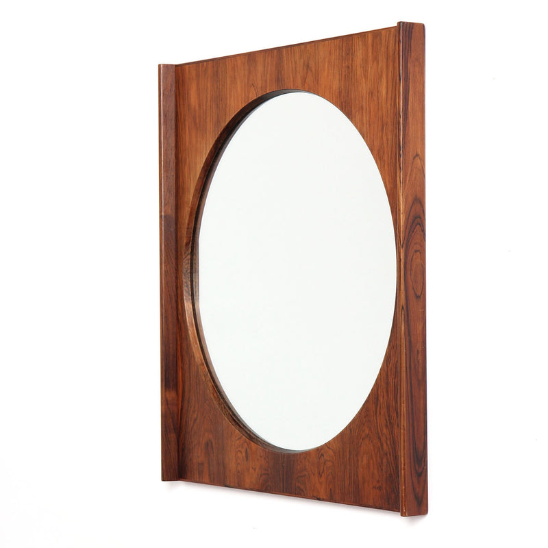 Rosewood Wall Mirror by Torbjørn Afdal for Bruksbo - WYETH
