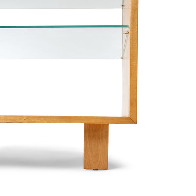 Two Sided Glass Display Vitrine Cabinet by George Nelson for Herman Miller