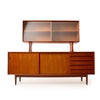 Glass Teak Cabinet by Johannes Aasbjerg, 1960s