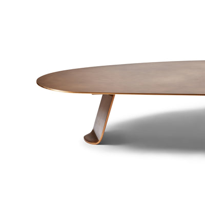 Chrysalis No. 1 Low Table in Natural Patinated Bronze by WYETH