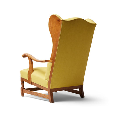 Solid Oak Reading Chair from Denmark, 1960s