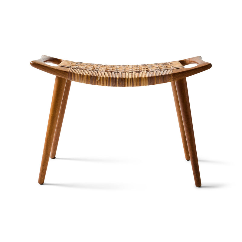 Oak and Cane Bench by Hans J. Wegner for Johannes Hansen