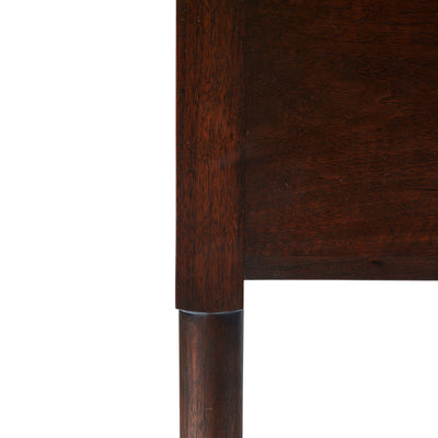 Walnut Desk with Drawers and Inset Leather Top by Edward Wormley for Dunbar, 1960s