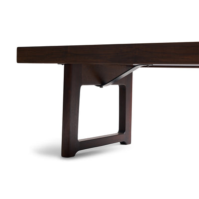 Rosewood Low Table Bench by Torbjorn Afdal for Bruksbo