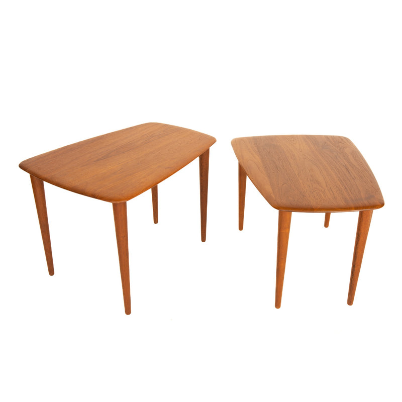 Pair of Teak Nesting Tables from Denmark, 1960's