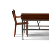 Rosewood and Steel Architect's Desk by Illum Wikkelso for P. Schultz & Co.