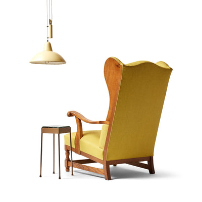 Solid Oak Reading Chair from Denmark, 1960s