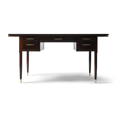 Walnut Desk with Drawers and Extension by Edward Wormley for Dunbar, 1950s