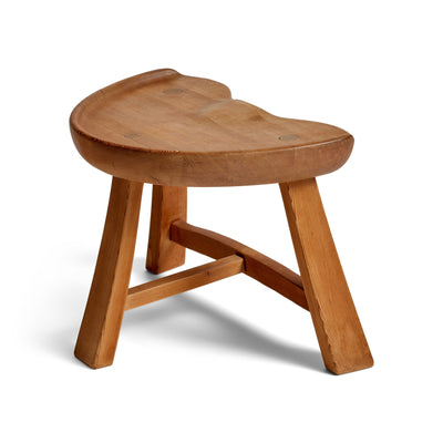 Vintage ‘Fjøskrakk’ Three-Legged Stool by Rangvald Krogenaes for Krogenäs Møbler, 1964