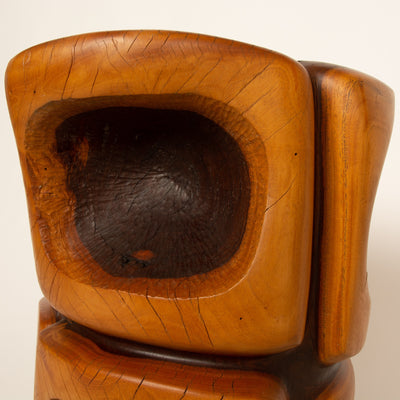 Lignum-Vitae Modernist Table Sculpture by Clark Fitz-Gerald