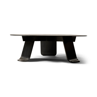 Chrysalis No. 2 Low Table in Blackened Steel by WYETH, Made to Order