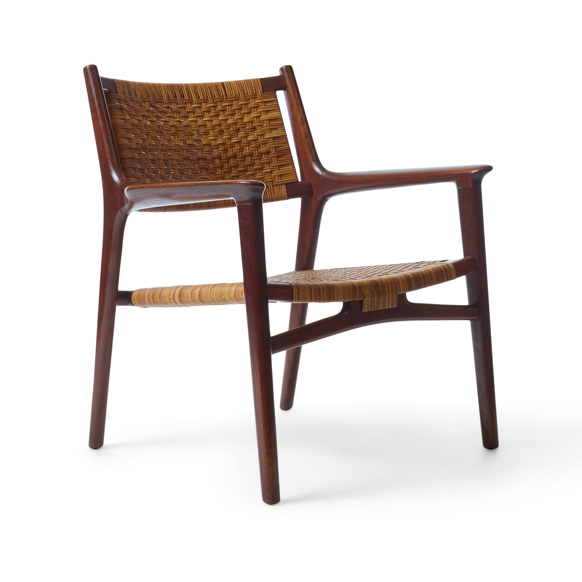 Caned Armchair by Hans J. Wegner for Johannes Hansen, 1950's