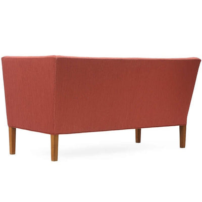 High Back Upholstered Settee by Grete Jalk for Johannes Hansen