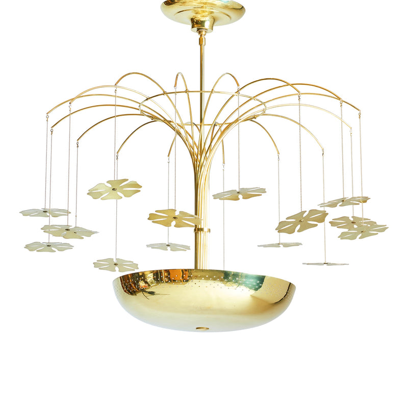 Chandelier by Paavo Tynell for Lightolier, 1950s