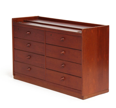 Modular Floor Cabinet with Drawers by Ejner Larsen & Aksel Bender Madsen for Willy Beck, 1950s