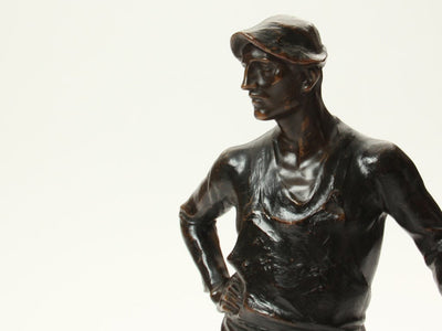 Sculpture of Standing Blacksmith by Adolf Joseph Phol