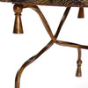 Gilded Wrought Iron Rope Table from Italy