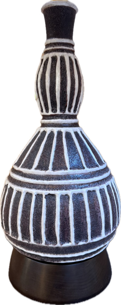 Gourd Form Ceramic Lamp by Guido Gambone