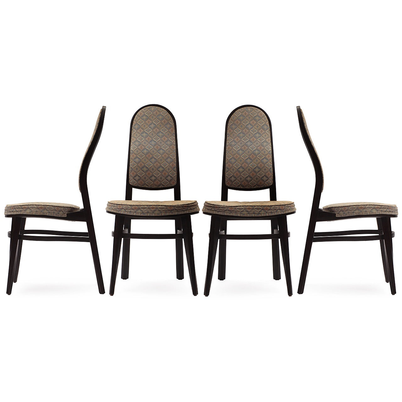 Model 6328 Elegant Dunbar High Back Dining Chairs by Edward Wormley for Dunbar