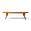 Unique Danish oak bench with a reversible leather & teak top by Unknown, 1960s