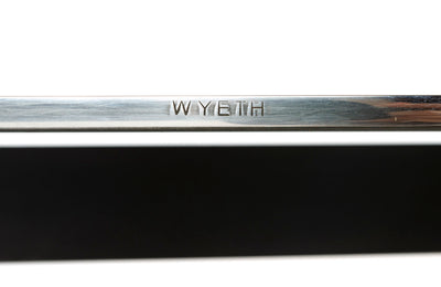 Chrysalis No. 1 Low Table in Blackened Stainless Steel with Polished Edges by WYETH, Made to Order